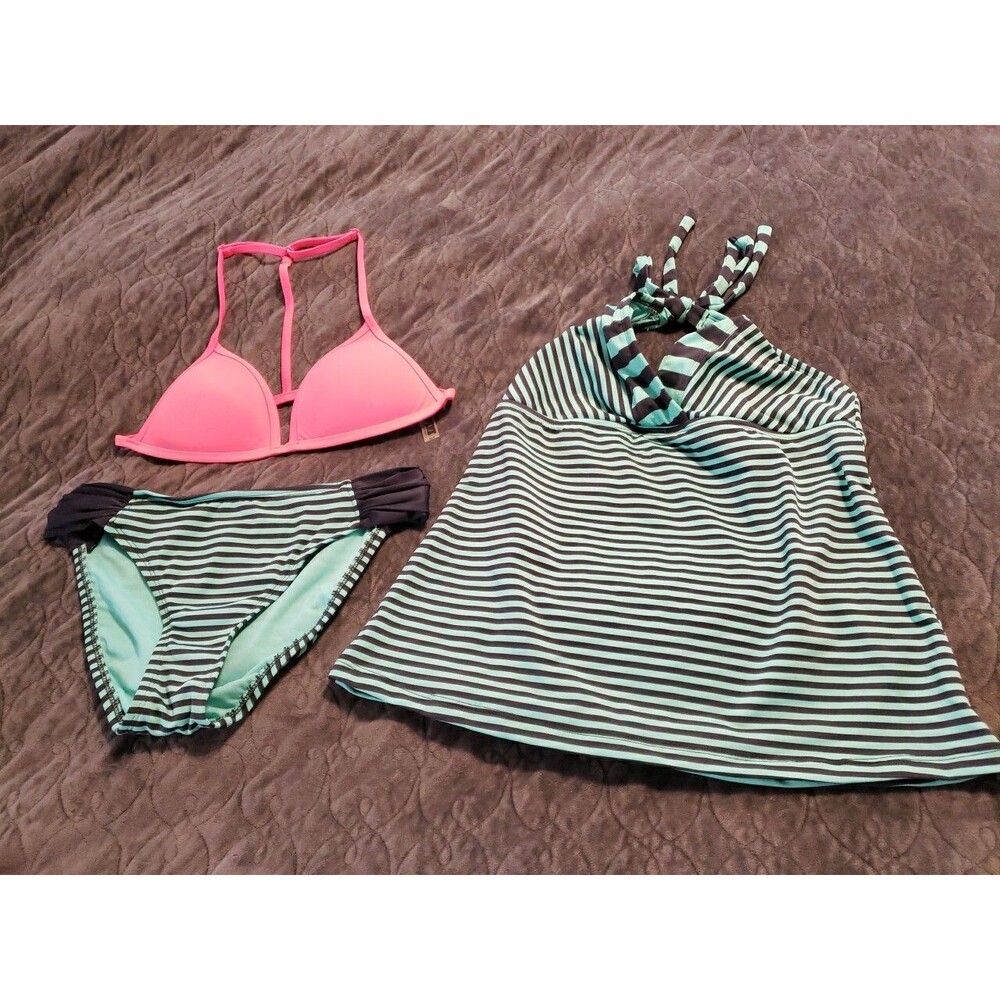 WOMAN'S/JUNIORS SIZE:S TAKINI TOP BIKINI BY:MOSSIMO & VS PINK BIKINI TOP*NWOT*